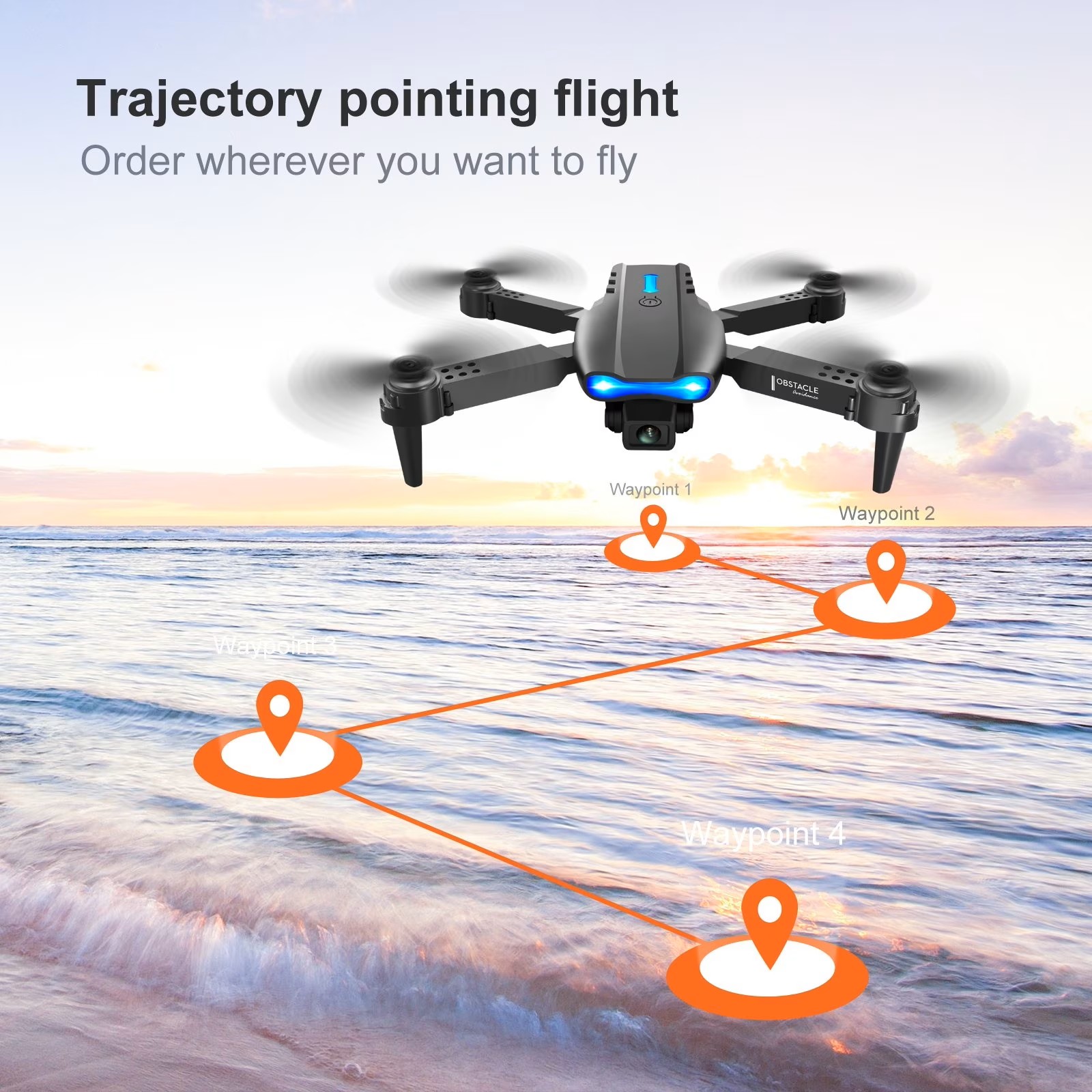 Обновленный складной дрон E88P – обзор и цена Drone Camera Hd